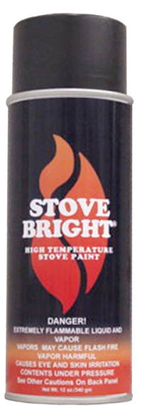 Stove Bright 1990 11 Oz Stove Bright™ High Temperature Satin Black Stove Paint (Pack of 12)