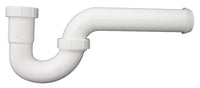 Lavatory/Kitchen Drain P-Trap, White PVC, 1.5-In.