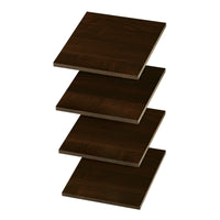 Easy Track 12 in. W X 14 in. D Truffle Wood Shelf