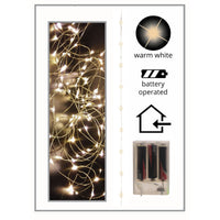 Celebrations LED Warm White Micro Light Set 10 ft. (Pack of 12)