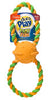 Hartz Dura Play Green/Yellow Cotton Tug of Fun Ring Toy 1 pk