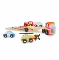 Emergency Vehicle Carrier Wooden Play Set