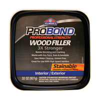 Elmer's Mild Acrylic Stainable Interior/Exterior Paste Foam Wood Filler 1 qt.