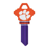 Hillman Clemson University Painted Key House/Office Universal Key Blank Single (Pack of 6).