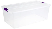 Clear View Latch Storage Box, 110-Qts. (Pack of 4)