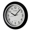 La Crosse Technology 13-1/2 in. L X 2 in. W Indoor Casual Analog Atomic Wall Clock Glass/Plastic Bla