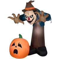 Gemmy Airblown 7.5 ft. LED Prelit Animated Scarecrow Inflatable