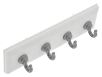 Large Key Rail, White & Silver