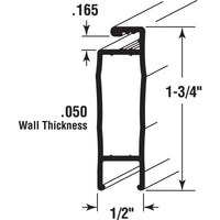 Prime-Line Patio Screen Door Frame Kit Extruded 38" X 98" X 1-3/4" Bronze Bronze Finish