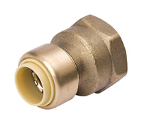 BK Products ProLine 1/2 in. Push X 3/4 in. D FPT Brass Reducing Adapter