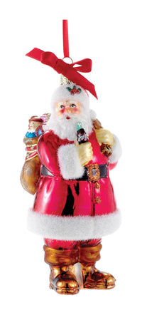 Kurt S. Adler  Santa Coca Cola  Christmas Ornament  Red  Glass  1 pk (Pack of 6)