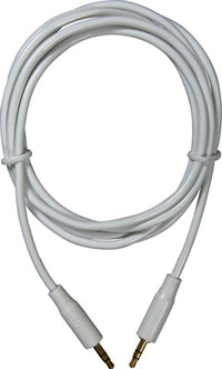 MP3 Audio Cable, White, 3.5mm, 6-Ft.