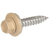 Sheet Metal Self-Piercing Screws, Hex Head, Tan Ceramic Coat, 10 x 1.5-In., 1-Lb.