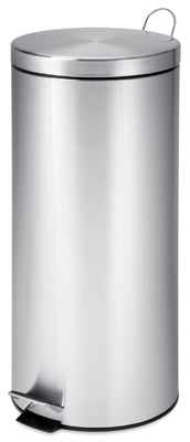 Honey-Can-Do 8 gal Silver Stainless Steel Step-On Trash Can