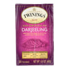 Twining's Tea Black Tea - Darjeeling - Case of 6 - 20 Bags