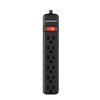 Monster Just Power It Up 2 ft. L 6 outlets Surge Protector Black 400 J