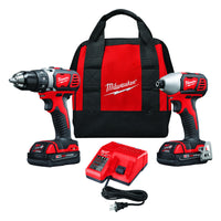 Milwaukee M18 18 V Cordless Brushed 2 Tool Drill/Driver and Impact Driver Kit