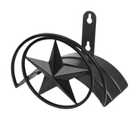 Suncast Black Metal Decorative Star Wall Mounted Hose Hanger 100 ft. Capacity