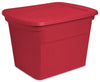 Sterilite 17316608 18 Gallon Rocket Red Storage Tote (Pack of 8)