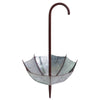 Alpine Gray Iron 19 in. H Upside Down Umbrella Outdoor Garden Stake