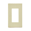 Leviton Decora Plus Ivory 1 gang Polycarbonate Rocker Screwless Wall Plate 1 pk