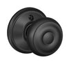 Schlage Georgian Matte Black Entry Knob