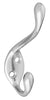 National Hardware N248-252 3.57" X 4.59" Nickel Heavy Duty Garment Hooks