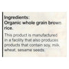 Suzie's Whole Grain Thin Cakes - Brown Rice - Case of 12 - 4.9 oz.