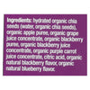 Mamma Chia Squeeze Vitality Snack - Blackberry Bliss - Case of 16 - 3.5 oz.