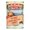 Santa Barbara California Ripe Olives - Medium Pitted - Case of 12 - 6 oz.