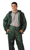 PVC on Nylon Rainwear Suit, Green, XL