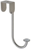 National Hardware Satin Nickel Silver Ceramic/Zinc Over the Door Hook 35 lb. cap. 1 pk