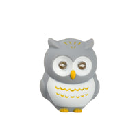 KeyGear Plastic Gray Owl Key Chain w/LED Light