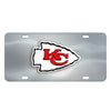 NFL - Kansas City Chiefs 3D Stainless Steel License Plate