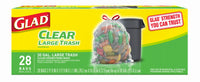 TRASH BAGS30GAL28CT CLR