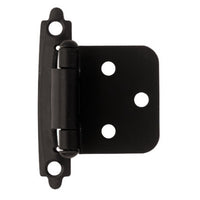 Overlay Hinge, Self-Closing, Flat Black