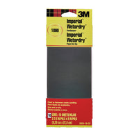 3M Imperial 9 in. L X 2-2/3 in. W 1000 Grit Silicon Carbide Sanding Sheet 10 pk