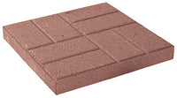 Stepping Stone, Embossed Red Concrete, 16 x 16-In. (Pack of 90)