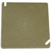 ALLIED MOULDED H9344 4" Square Beige/Tan FiberglassBOX™ Blank Cover