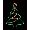 Star Bright  LED Neon Christmas Tree  Silhouette  Green  Metal/Plastic  1 pk