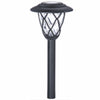 Solar LED Path Light, Black Plastic