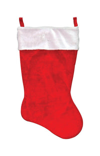 Dyno Christmas Stocking Red/White Plush 1 pk (Pack of 36)