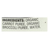 Earth's Best Organic Carrots and Broccoli Baby Food Puree - Stage 2 - Case of 12 - 3.5 oz.