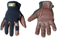 Cat Gloves CAT012216J Jumbo Brown Deerskin & Spandex Gloves