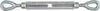 National Hardware Galvanized Silver Steel Turnbuckle 1 pk (Pack of 25)