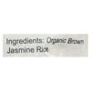 Texas Best Organics Rice - Organic - Jasmine Brown - 32 oz - case of 6