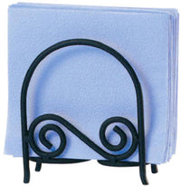 Napkin Holder, Arch, Black Scroll