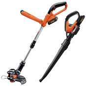 Worx WG918 20V Cordless Trimmer/Edger & Air Blower Combo 2 Piece Kit                                                                                  