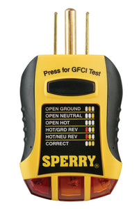 Sperry  120V AC  GFCI Outlet Tester