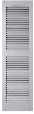 15 x 52-In. Paintable Louvered Shutters, Pair